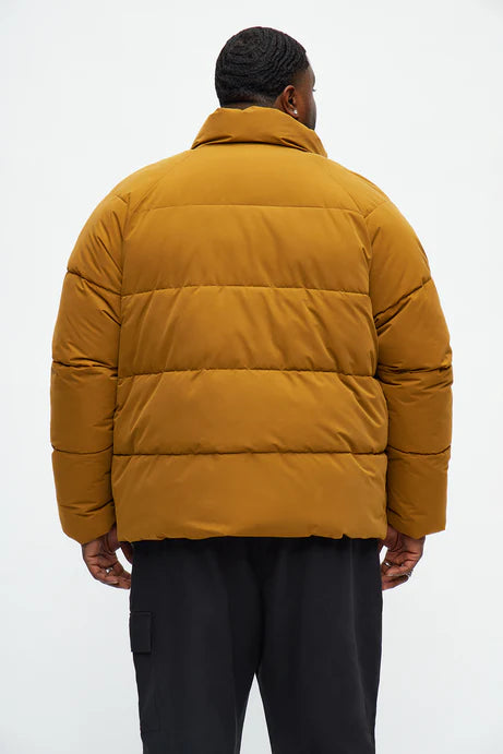 Doudoune matelassée décontractée sur piste - Marron