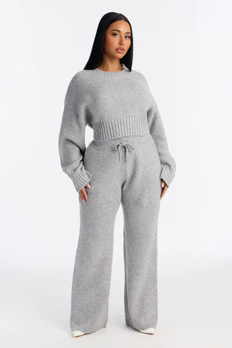 Ensemble de pantalon pull Mila - Charbon de bois