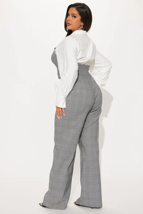 Combinaison tactique à carreaux - Gris/combo