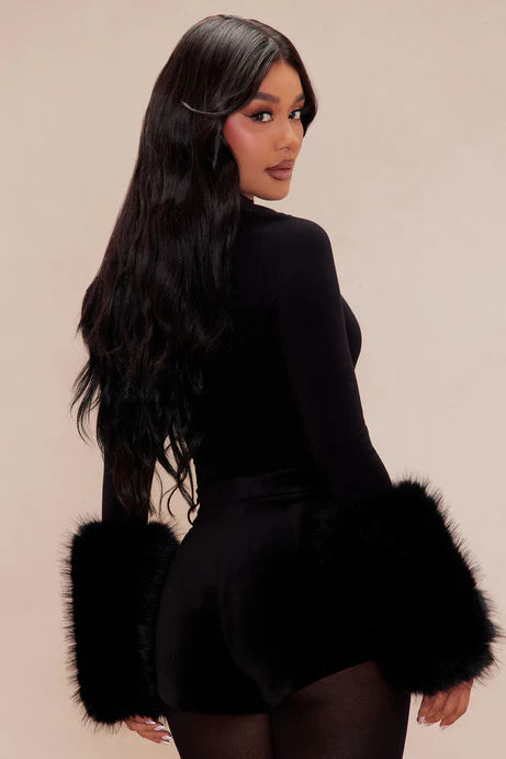 Body en fourrure de Moscou - Noir