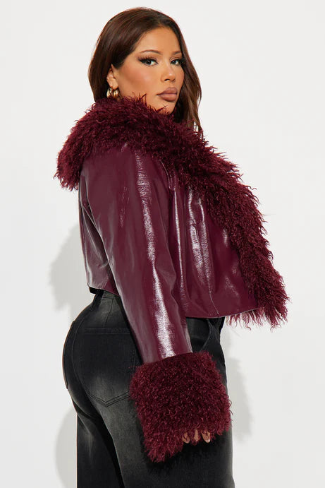 Manteau en similicuir ne peut pas être reproduit - Bourgogne