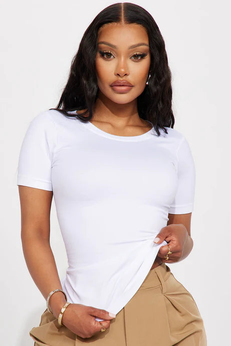 T-shirt sans couture Mila - Blanc